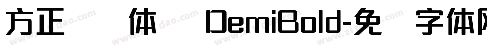 方正玛丽体 简 DemiBold字体转换